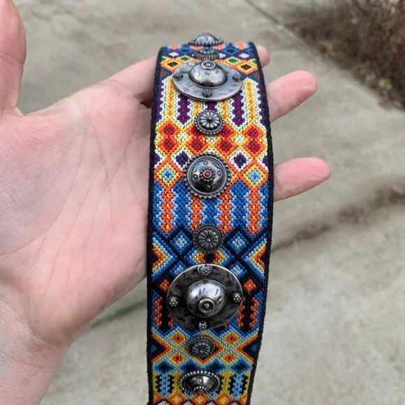 Christian Dior Embroidered Studded Canvas Black Shoulder Strap for Bag - Picture 5 of 8